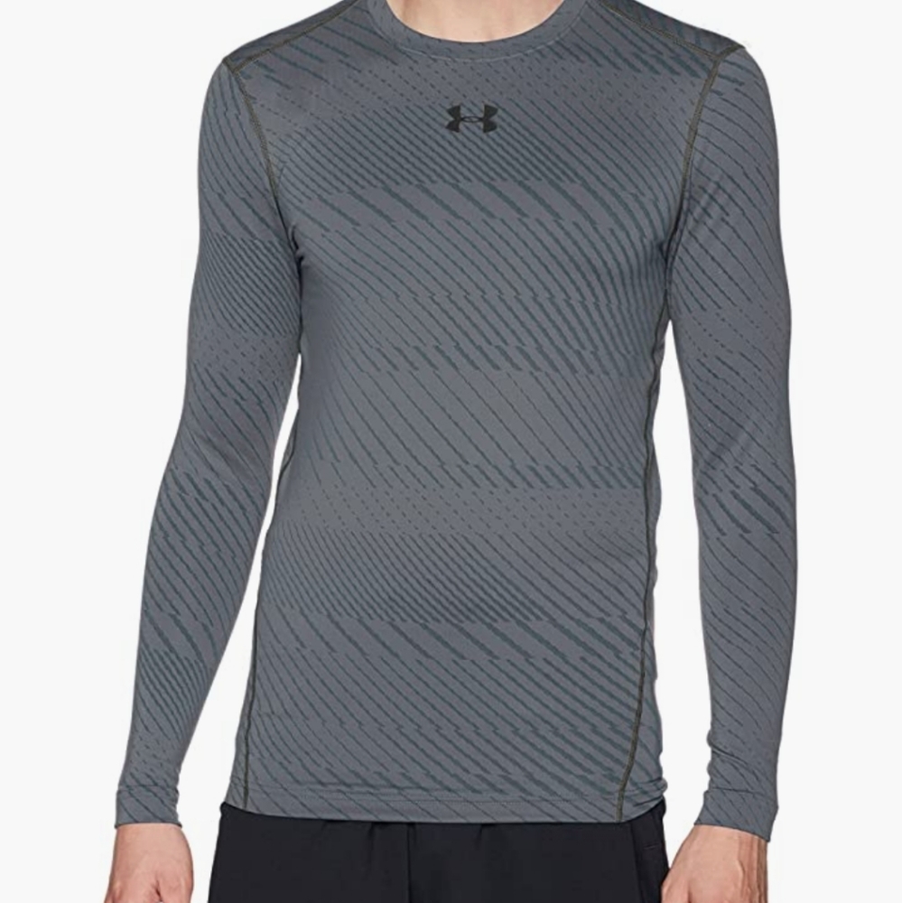 Under Armour Men's ColdGear Armour Jacquard Crew Long Sleeve Shirt XL